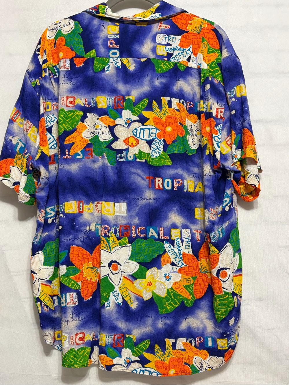 100% Rayon Hawaiian shirt, Jams World Tropicale Street Size L